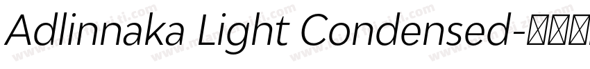 Adlinnaka Light Condensed字体转换